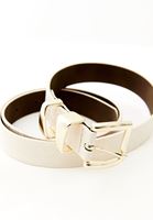 Bayan Bej Crocodile Dokulu Kemer