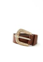 Bayan Kahverengi Tokalı Kemer