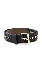 Bayan Siyah Zincir Detaylı Kemer