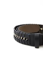 Bayan Siyah Zincir Detaylı Kemer