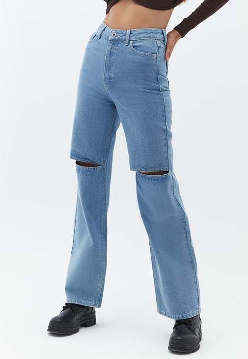 Straight-Fit Pantolon ve Bluz Kombini