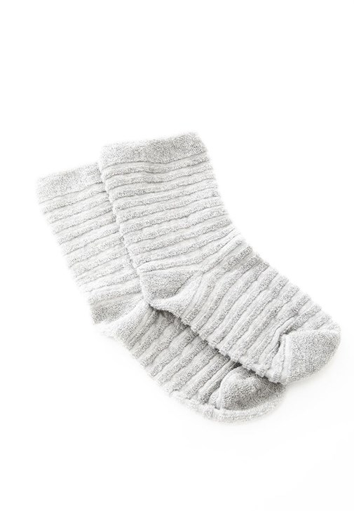 Gri Dokulu Kalın Çorap