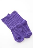 Bayan Mor Dokulu Kalın Çorap