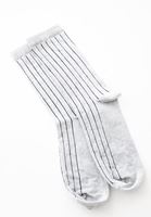 Bayan Gri Basic Çorap