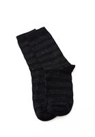 Bayan Siyah Simli Basic Çorap