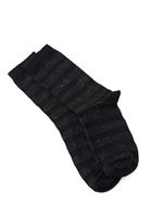 Bayan Siyah Simli Basic Çorap