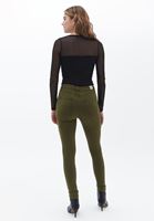 Bayan Yeşil Toparlayıcı Etkili Skinny Pantolon ( TENCEL™ )