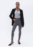 Women Dark Grey Skinny Pants with Push up Effect