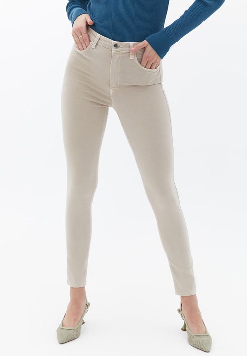 Skinny Pantolon ve Kaban Kombini