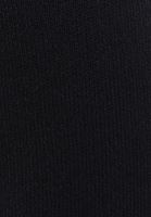 Bayan Siyah Bisiklet Yaka Triko Kazak