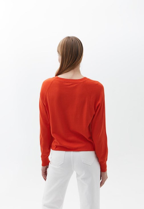 Bisiklet Yaka Kazak ve Crop Pantolon Kombini