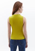 Bayan Sarı Cut-Out Detaylı Atlet