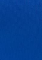 Bayan Mavi Düğme Detaylı Uzun Kollu Tişört