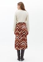 Bayan Çok Renkli Yüksek Bel Midi Etek