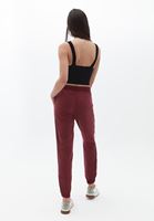 Bayan Bordo Yumuşak Dokulu Jogger Pantolon ( TENCEL™ )