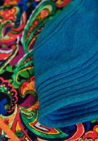 Bayan Mavi Yün Karışımlı Bucket Şapka