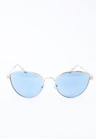 Bayan Mavi Metalik Çerçeveli Güneş Gözlüğü