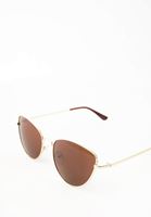 Bayan Kahverengi Metalik Çerçeveli Güneş Gözlüğü