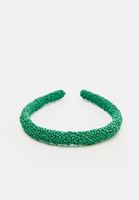 Bayan Yeşil Boncuk Detaylı Taç