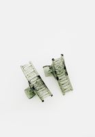 Bayan Yeşil İkili Toka Seti 