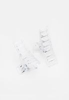 Bayan Beyaz İkili Toka Seti