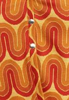 Bayan Çok Renkli Çıtçıt Detaylı Desenli Crop Hırka