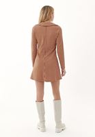 Bayan Çok Renkli Polo Yaka Mini Elbise