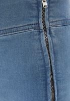 Bayan Mavi Yüksek Bel Flare Denim Pantolon