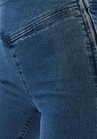 Bayan Mavi Yüksek Bel Flare Denim Pantolon