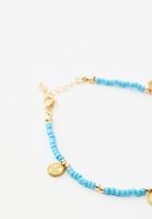 Bayan Mavi Boncuklu Halhal