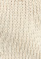 Bayan Krem Polo Yaka Triko Süveter