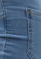 Bayan Mavi Ultra Yüksek Bel Düğmeli Denim Pantolon