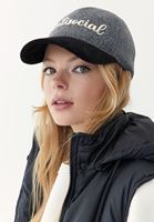 Bayan Çok Renkli Sloganlı Cap