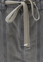 Bayan Gri Orta Bel Baggy-Fit Denim Pantolon 