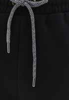 Bayan Siyah Beli Lastikli Sweat Jogger Pantolon