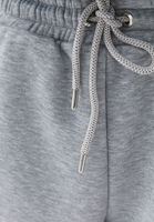 Bayan Gri Beli Lastikli Sweat Jogger Pantolon