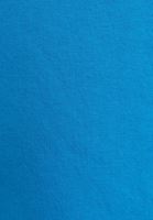 Bayan Mavi Sloganlı Kapüşonlu Sweatshirt