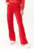 Bayan Kırmızı Bol Paça Sweat Pantolon