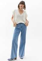 Bayan Krem V Yaka Triko Süveter