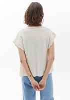 Bayan Krem V Yaka Triko Süveter