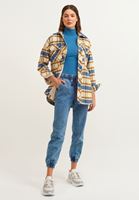 Bayan Mavi Beli Lastikli Denim Jogger