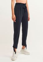 Bayan Siyah Yumuşak Tuşeli Cupro Pantolon ( MODAL )