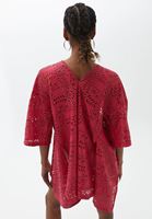 Dantelli Kimono ve Şort Kombini