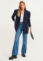 Bayan Beyaz Pamuklu Uzun Kollu Tişört