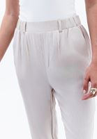 Bayan Bej Jakarlı Jogger Pantolon