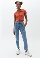 Ultra Yüksek Bel Cigarette-Fit Denim Pantolon