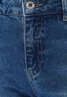 Bayan Mavi Orta Bel Cigarette-Fit Denim Pantolon