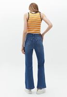 Bayan Mavi Ultra Yüksek Bel Flare Denim Pantolon