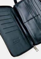 Women Black Phone Bag with Wallet Detail