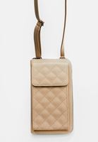 Bayan Bej Cüzdan Detaylı Telefon Çantası